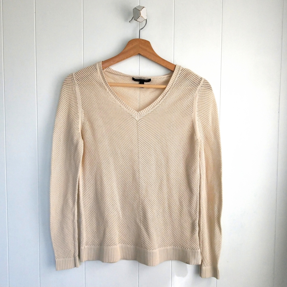 BANANA REPUBLIC Loose-Knit V-Neck Sweater